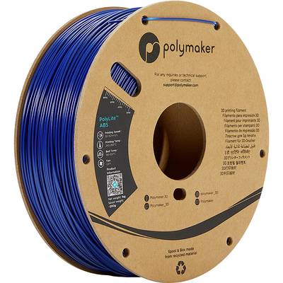 Polymaker PE01007 PolyLite 3D nyomtatószál ABS műanyag közel szagtalan 1.75 mm 1000 g Kék  1 db