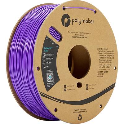 Polymaker PE01018 PolyLite 3D nyomtatószál ABS műanyag közel szagtalan 2.85 mm 1000 g Lila  1 db