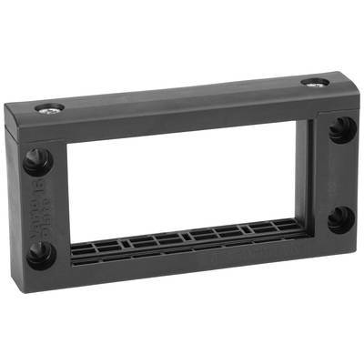 HellermannTyton VarioPlate-16_Frame-PL-BK Kábelátvezető keret Halogén mentes Műanyag Fekete 1 db