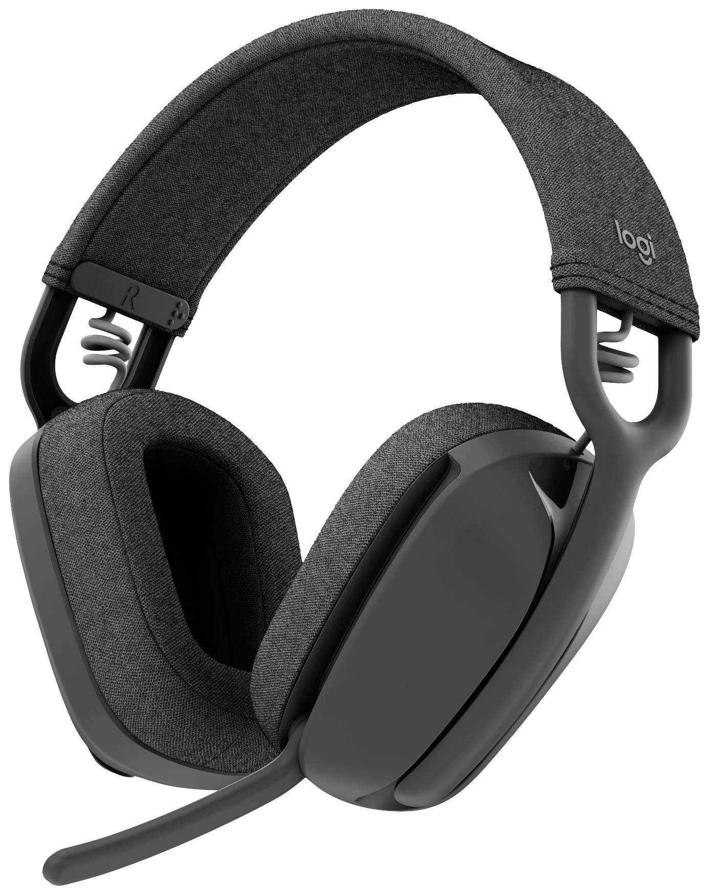 Logitech ZONE VIBE 100 Micro-casque supra-auriculaire Bluetooth Stereo graphite Suppression du bruit du microphone, Noise Cancelling volume réglable, mise en