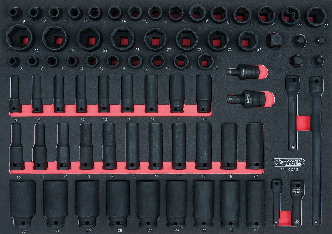 KS Tools 711.0073 Dugókulcs készlet 711.0073