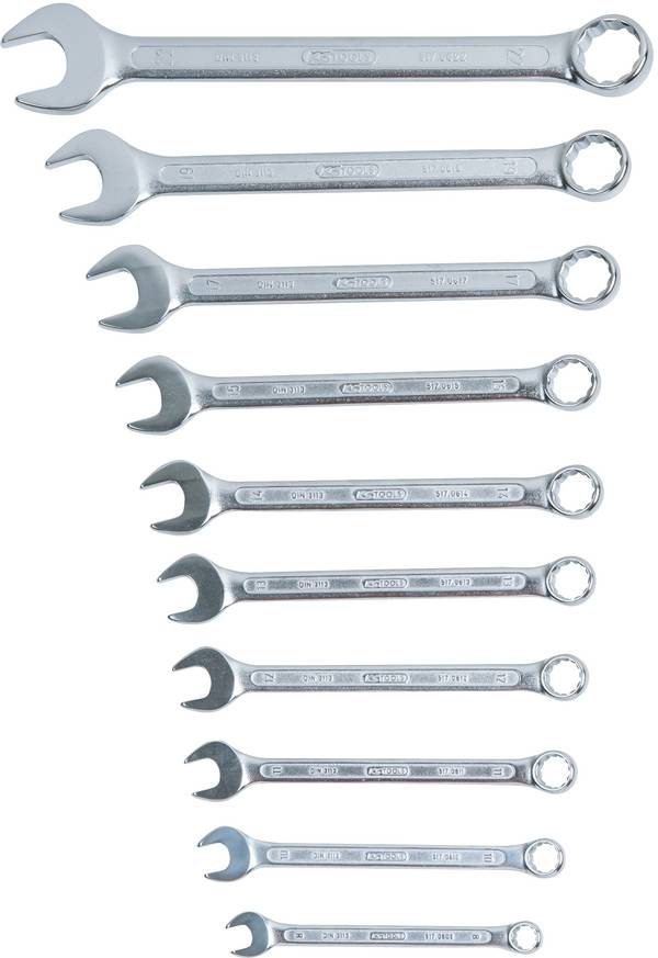 KS Tools 517.0080 5170080 Racsnis csavarkulcs készlet  Kulcsszélesség (metrikus) 8 - 22 mm