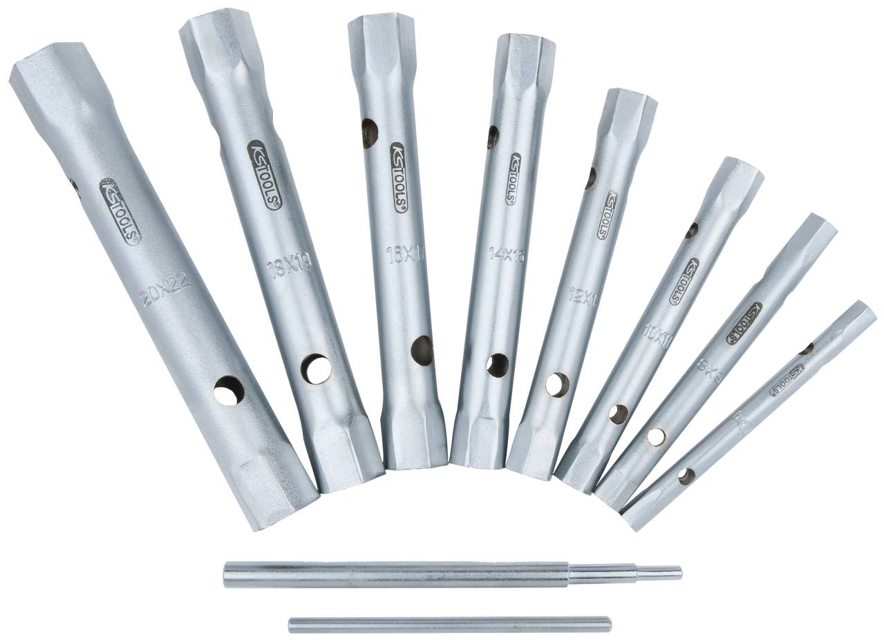 KS Tools 5.180.900 518.0900 Hatlap Cső dugókulcs 22 mm 10 részes
