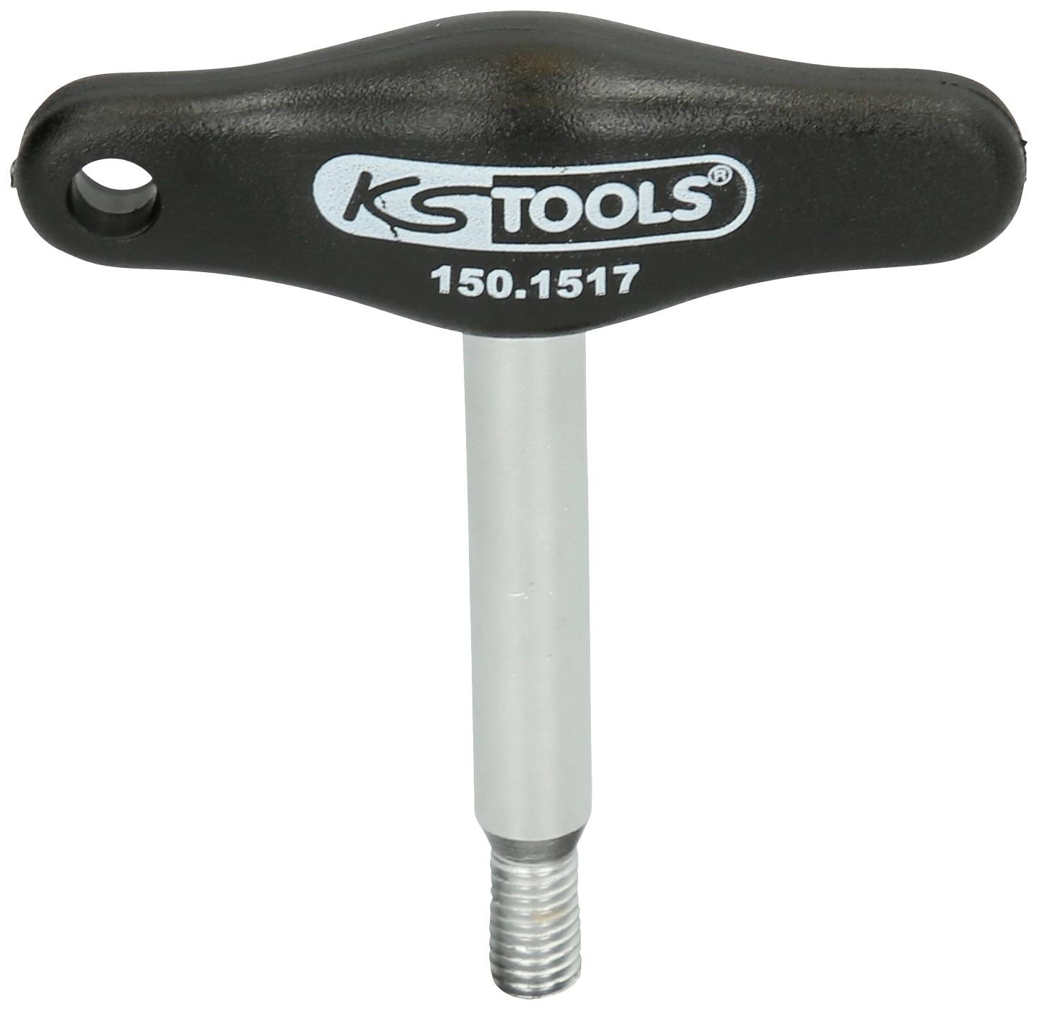 KS Tools fogantyú '150.1517' felirattal, fekete T-fogantyúval felül és ezüst menetszárral alul.
