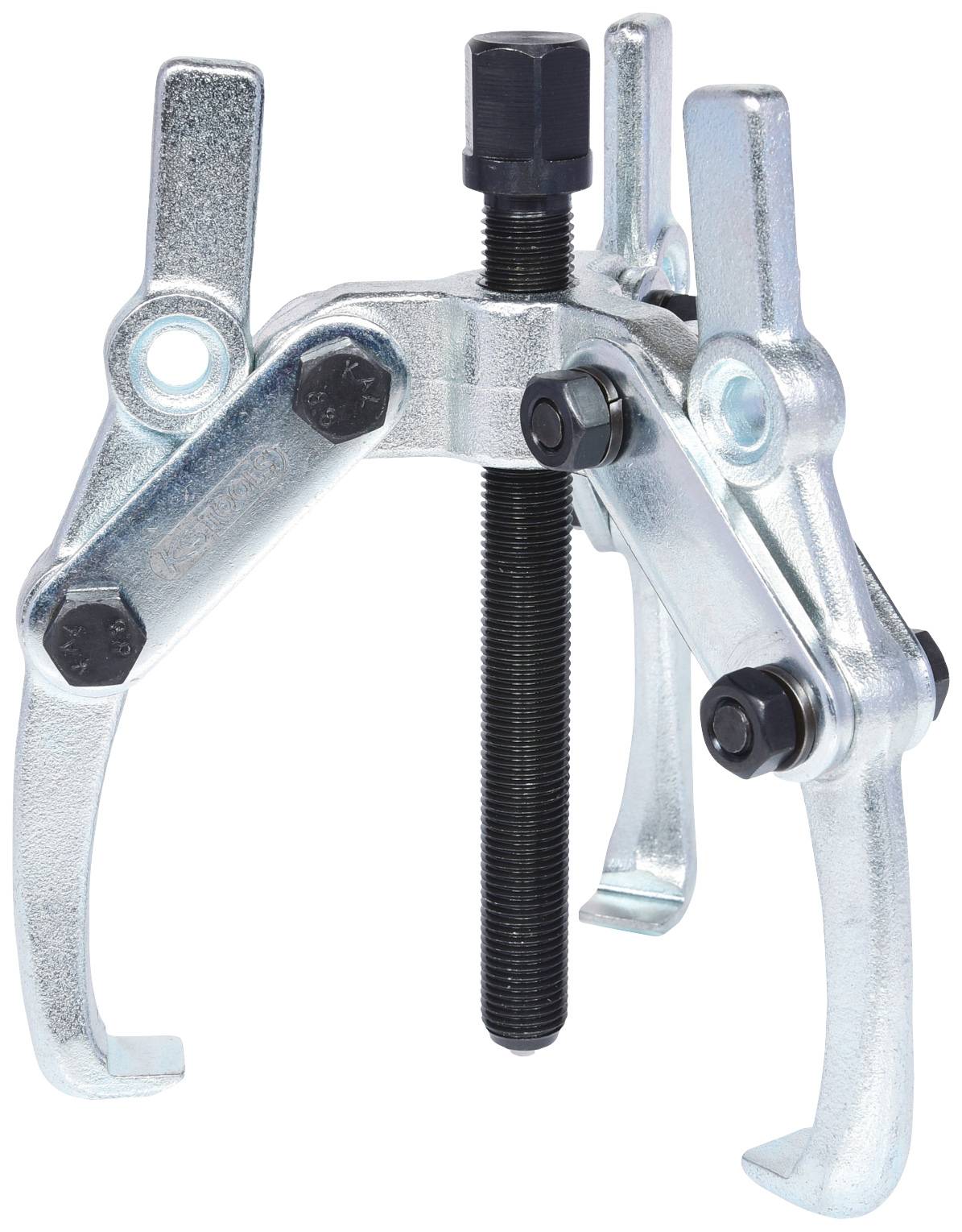 Egy három karú mechanikus lehúzó, amelyet csapágyak vagy fogaskerekek leszereléséhez használnak. A karok állíthatóak.