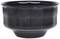 Fekete, kerek, műanyag tál sima felülettel és enyhén befelé hajló peremmel. Elsősorban tálalóedényként használják.