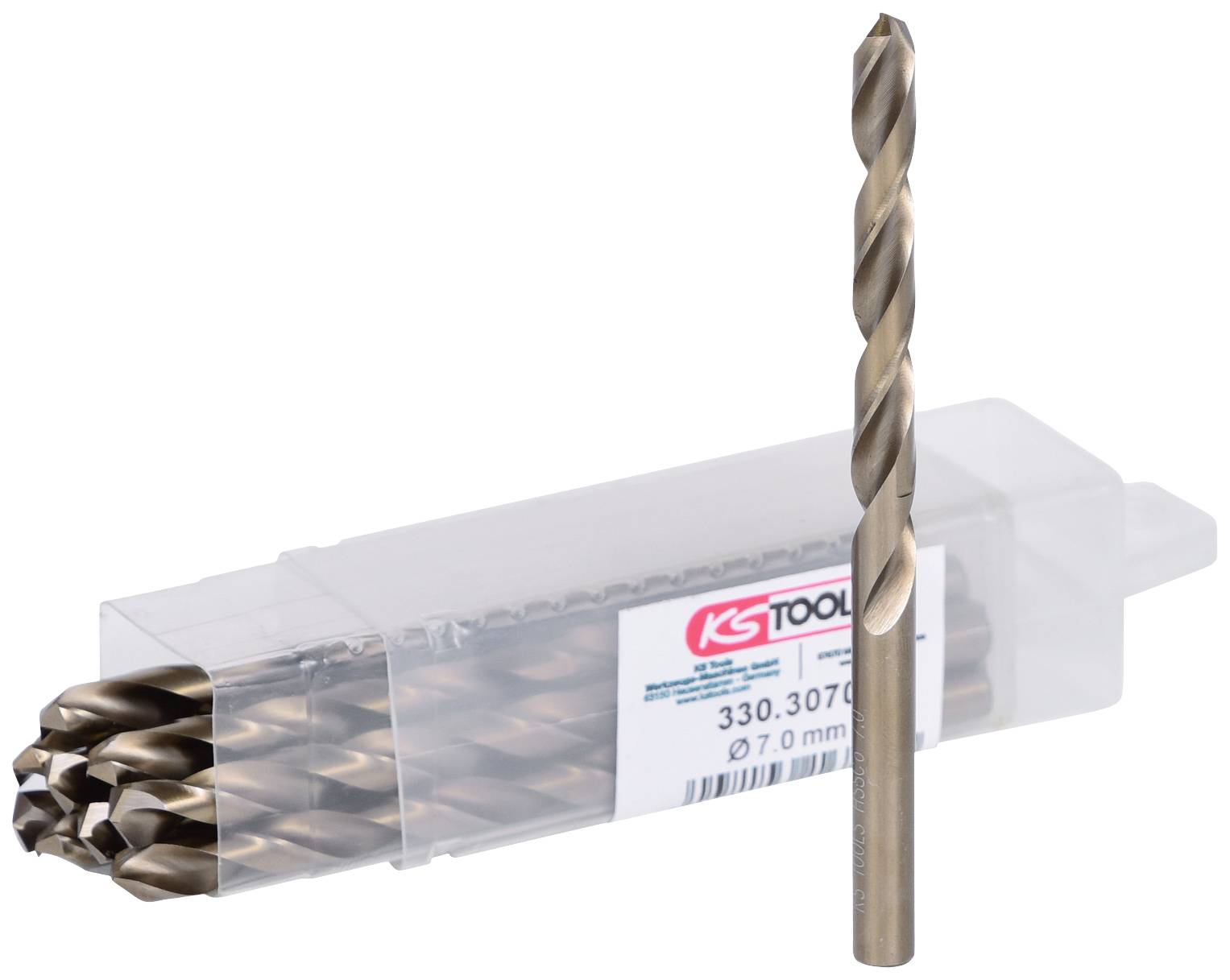 KS Tools 3303070 HSS-G-Co 5 Fém spirálfúró készlet 7 mm 10 db