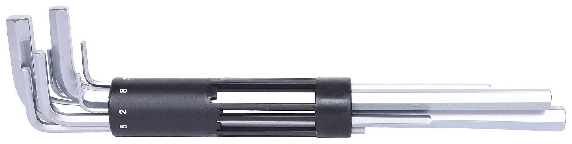 KS Tools 151.2080 Belső hatlap Hajlított csavarhúzó készlet 2 mm, 2.5 mm, 3 mm, 4 mm, 5 mm, 6 mm, 8 mm, 10 mm 8 részes