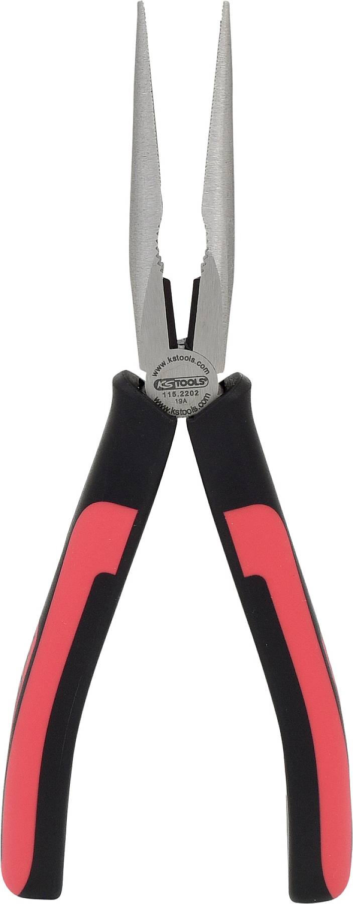 KS Tools 1152202 Lapos kerek csőrű fogó Egyenes Szerszámacél 210 mm