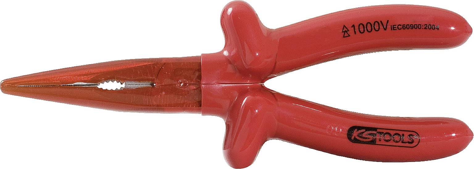 KS Tools 1171717 Lapos kerek csőrű fogó Egyenes Szerszámacél 160 mm