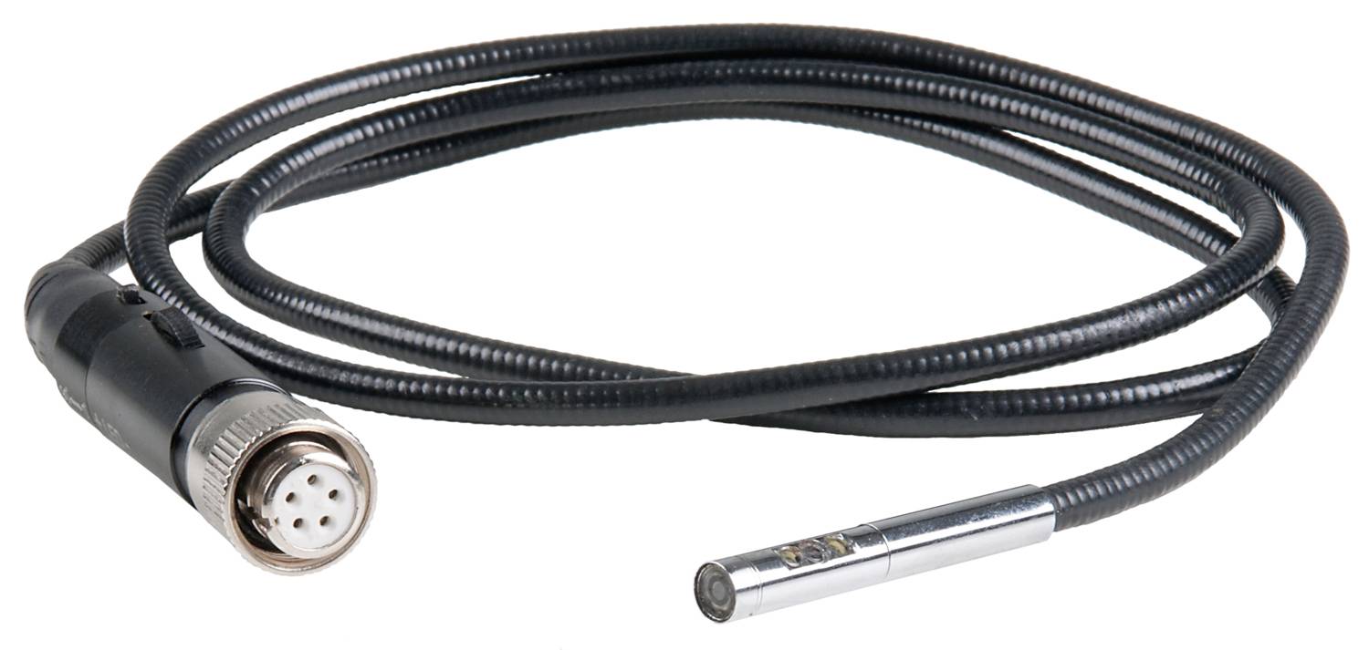 Kábel, amely egyik végén többpólusú kerek csatlakozóval, a másik végén pedig fémcsatlakozóval rendelkezik.