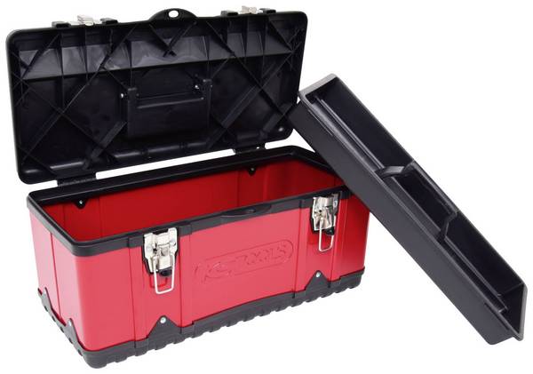 KS Tools 850.0350  Szerszámos láda tartalom nélkül Műanyag, Acéllemez Fekete-piros