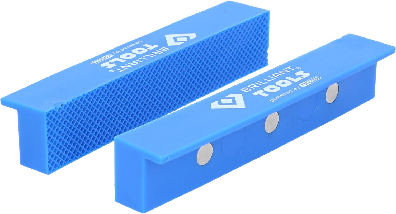 Két kék körvonalzó mágnesekkel. Ezek precízen segítenek másolni a formákat és kontúrokat kézműves munkák során.