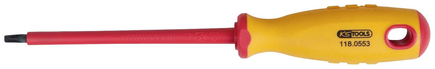KS Tools 118.0553 VDE Torx csavarhúzó Méret (csavarhúzó) T 20 Penge hossz: 80.0 mm DIN EN 60900 1 db
