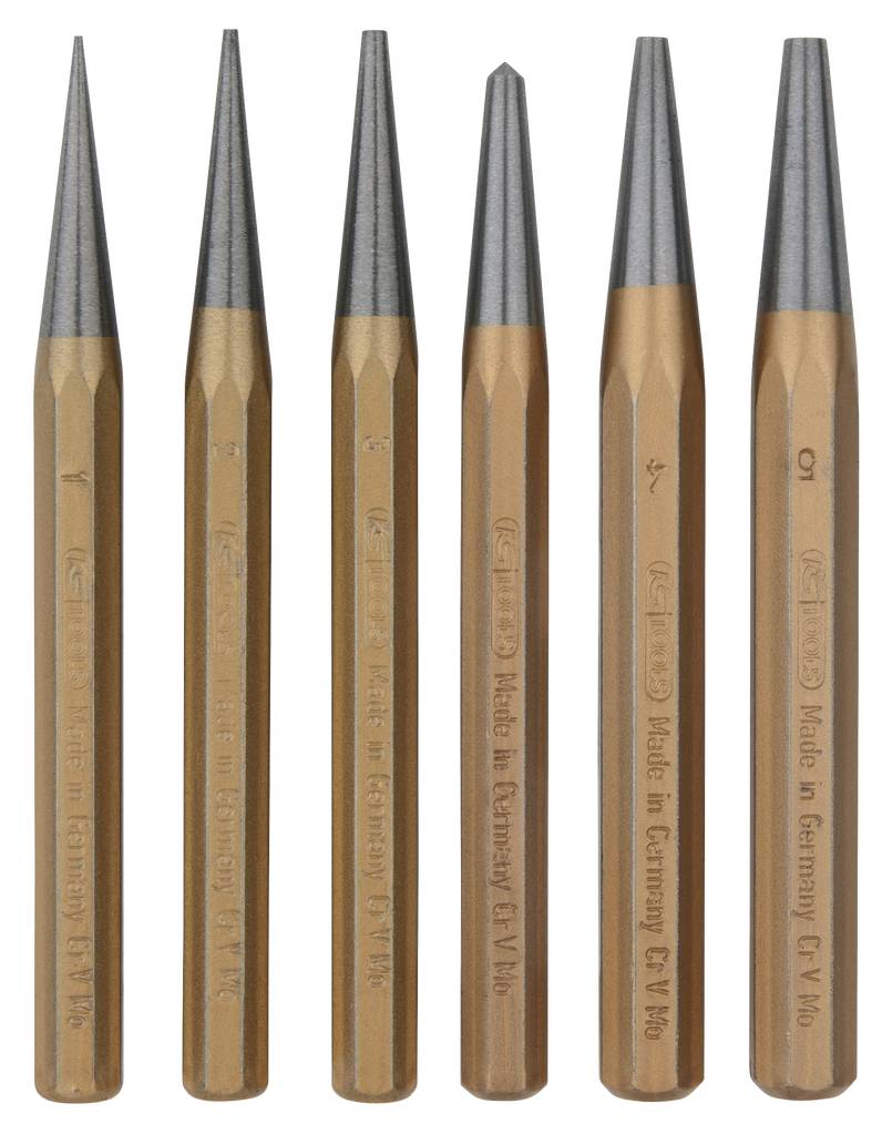 KS Tools Lyukasztókészlet, 6 darab műanyag zacskóban 1622126