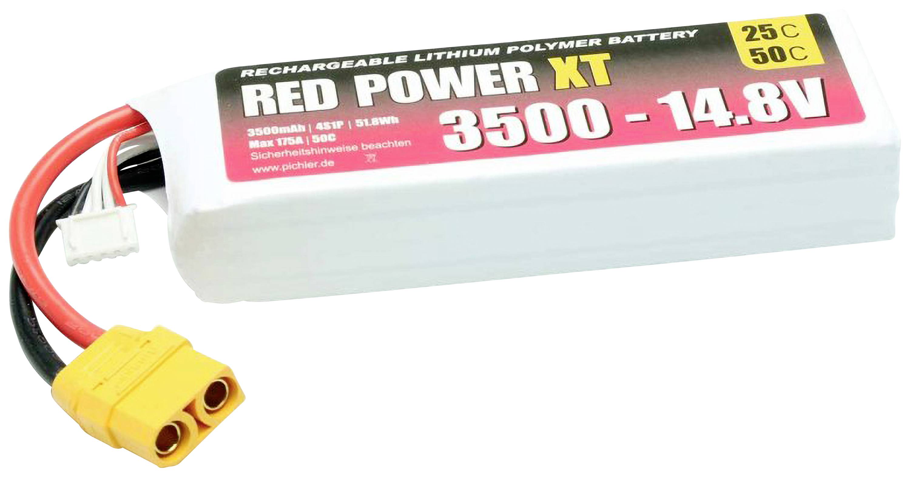 Red Power Akkucsomag, LiPo 14.8 V 3500 mAh Soft doboz XT90