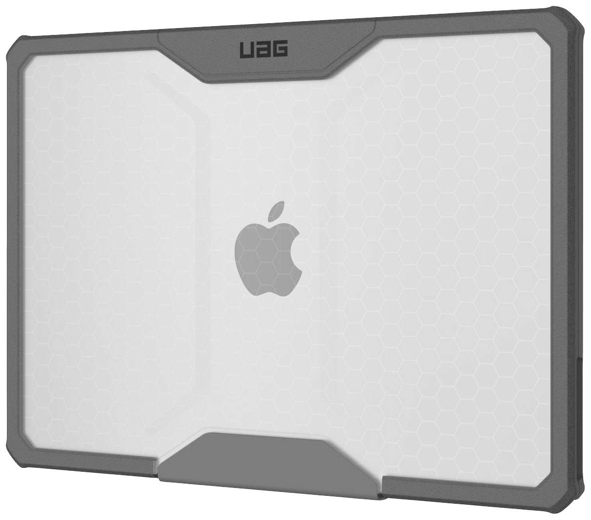 Méhsejt mintázatú tablet védőtok Apple logóval, UAG által tervezett ütésálló és védő kivitelben.