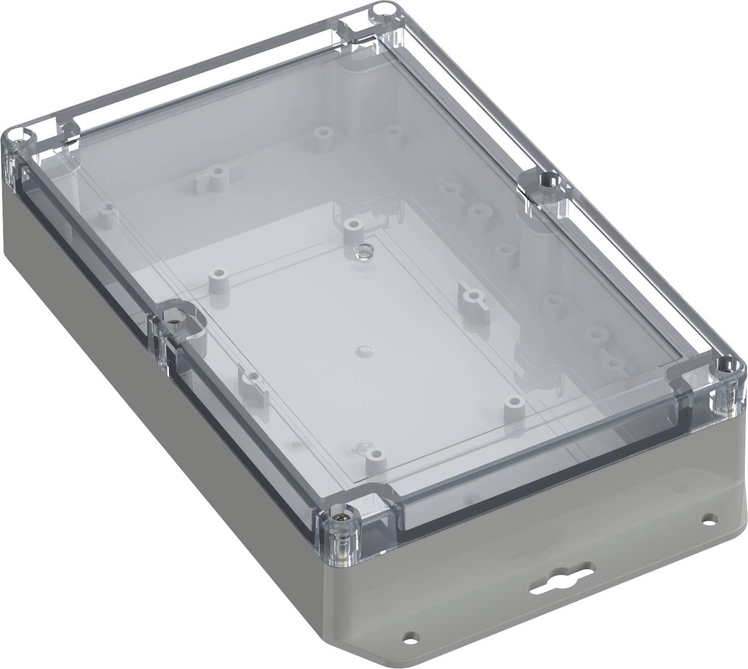 TRU COMPONENTS TC-10860992 Peremes ház 209.70 x 139.80 x 45.10 ABS-PC Élénk szürke 1 db
