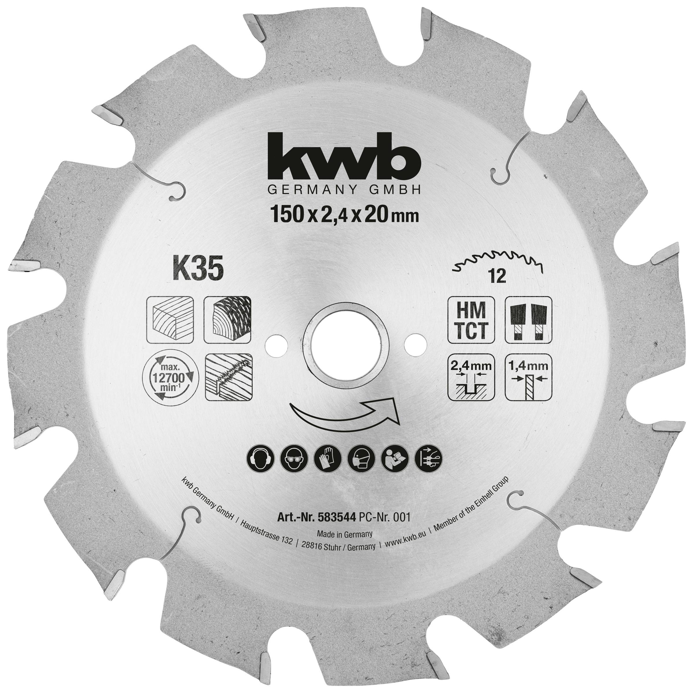 kwb 583544 Körfűrészlap 150 x 20 mm 1 db