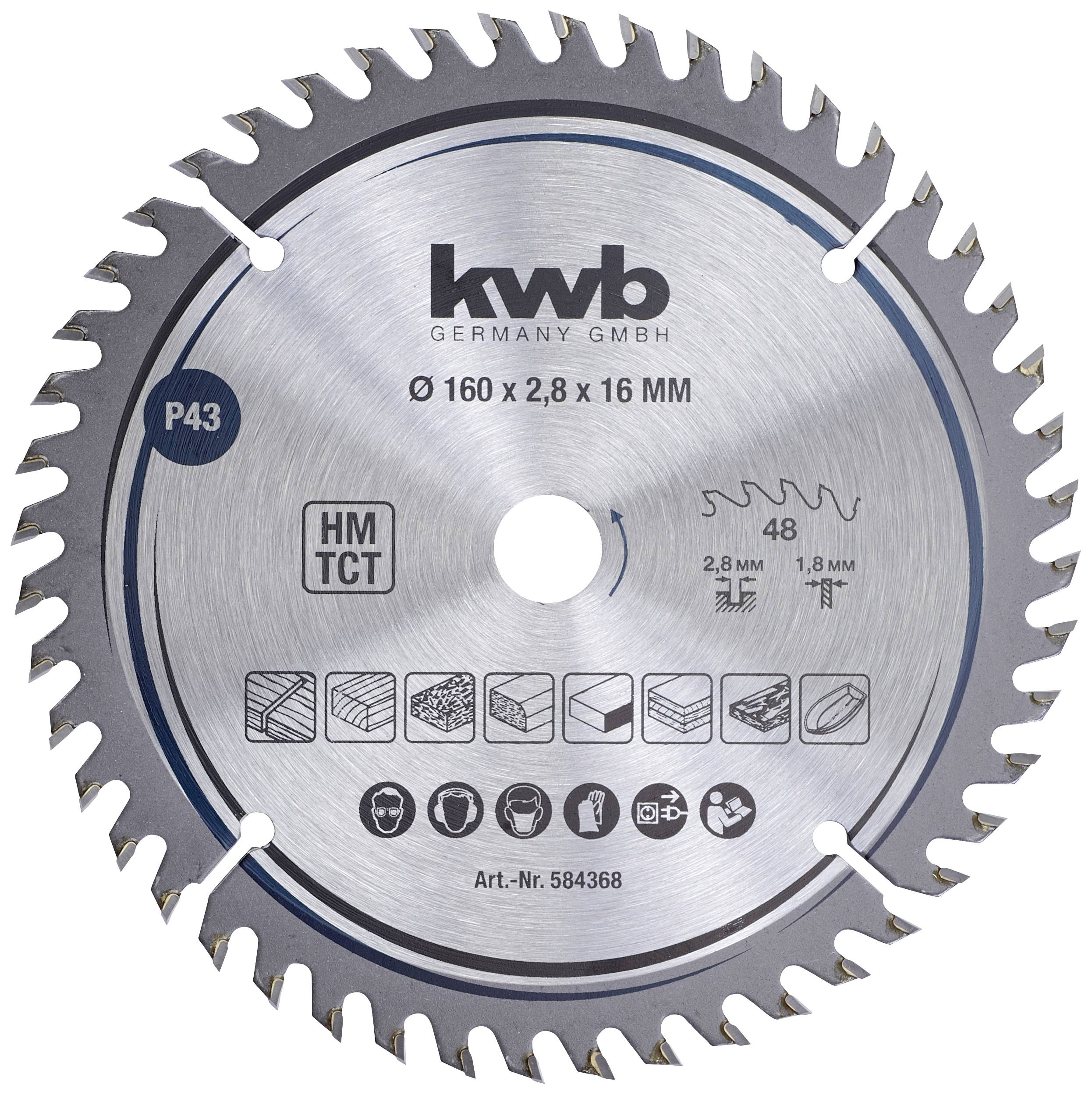 kwb 584368 Körfűrészlap 160 x 16 mm 1 db