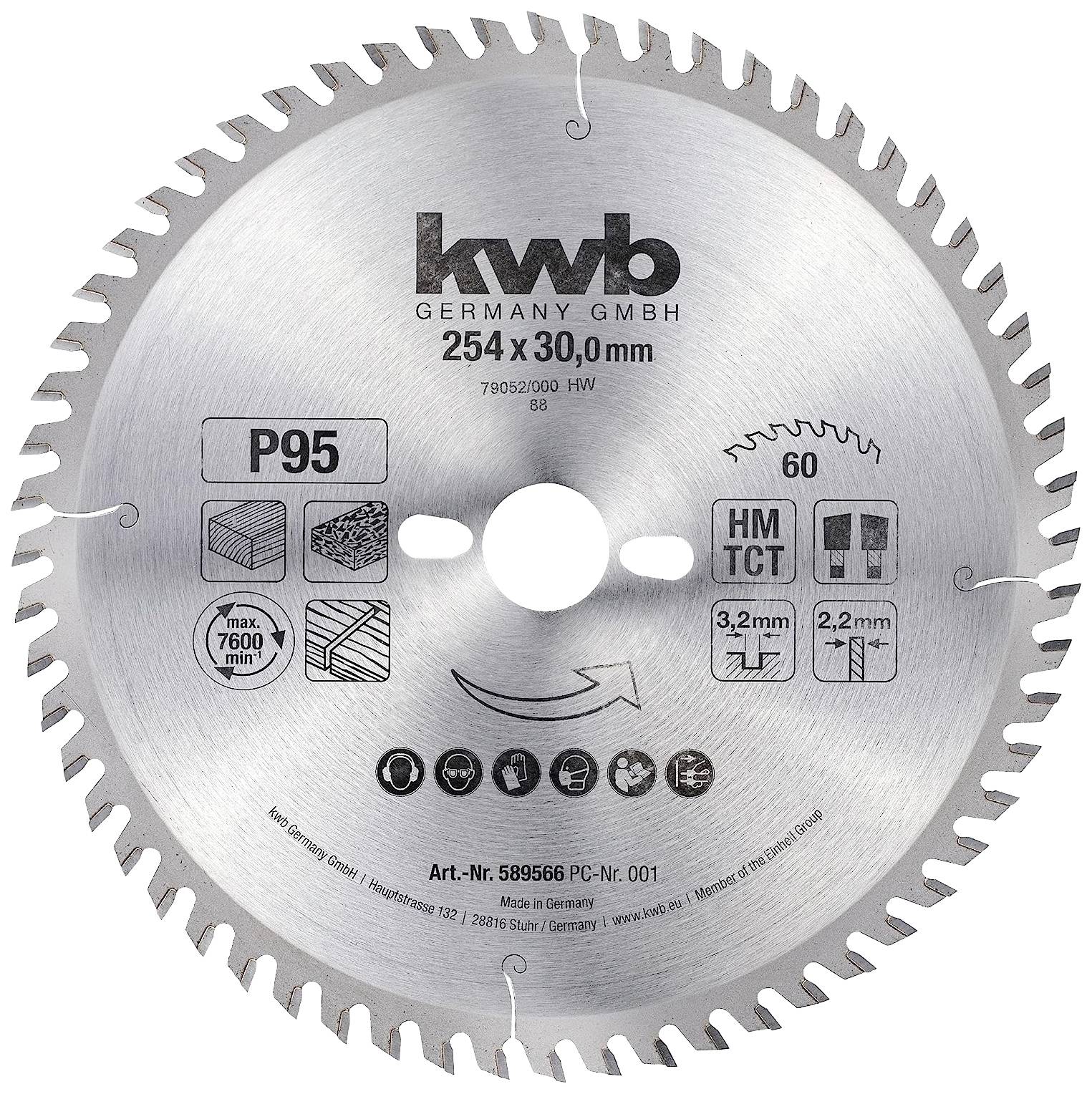 kwb 589566 Körfűrészlap 254 x 30 mm 1 db