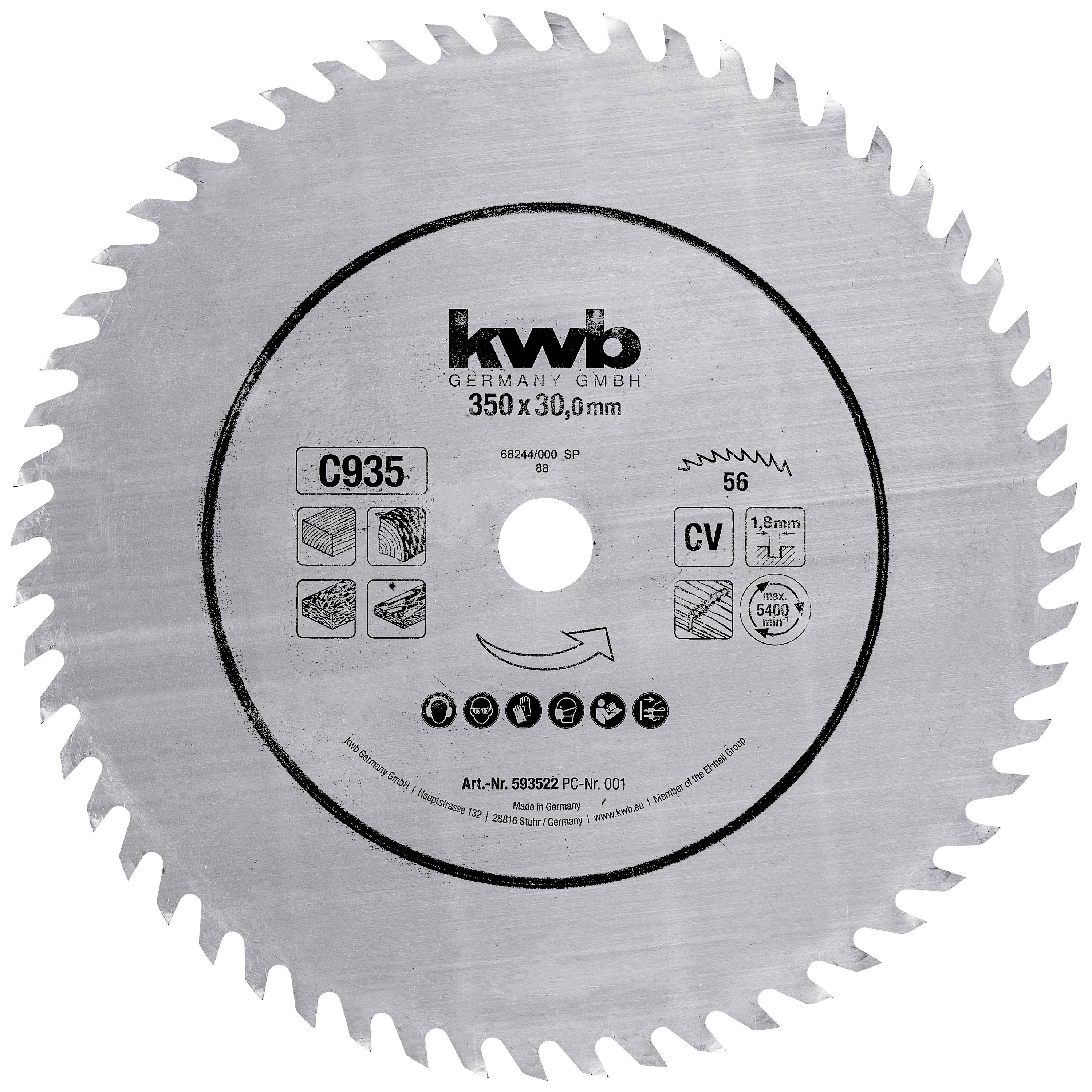 kwb 593522 Körfűrészlap 350 x 30 mm 1 db