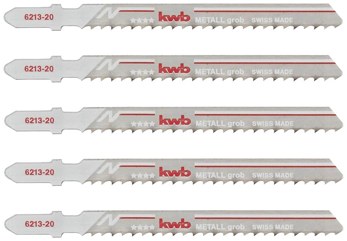 kwb 621325 Homorítófűrészlapok, fémmegmunkálás, bimetál, 5 x durva 5 db
