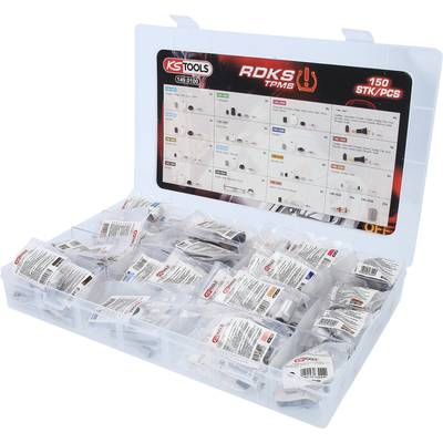 KS Tools 149.0100 TPMS / TPMS szerviz kínálat abroncsnyomás-szabályozó rendszerekhez, 150 db