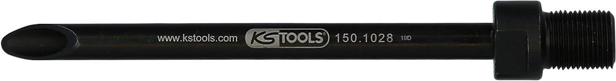 Fekete, fémes szerszámadapter menettel, a KSTOOLS gyártótól, 150.1028-as modellszámú, precíziós mechanikai munkákhoz alkalmazható.