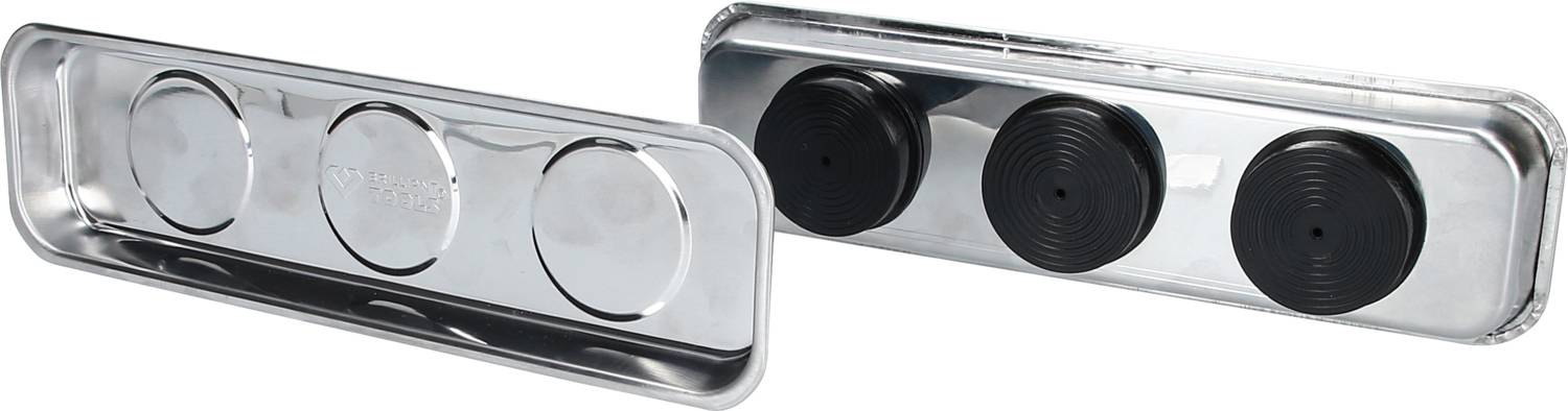 Mágneses tálca/tál készlet rozsdamentes acélból 65 x 226 mm, 2 db KS Tools BT691155