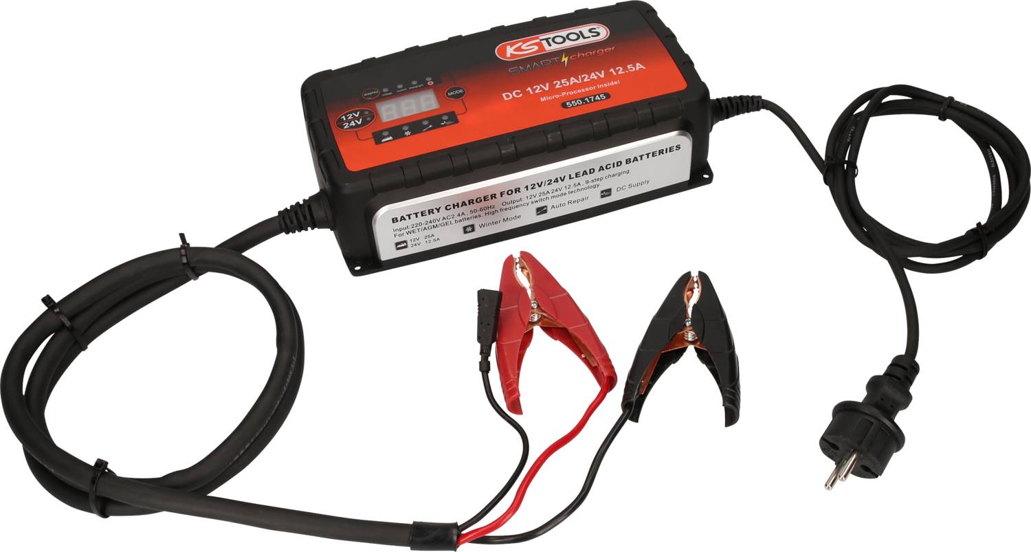 KS Tools 5501745 550.1745 Autós töltőkészülék 25 A