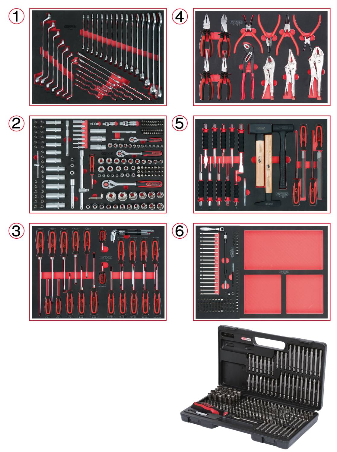 KS Tools 713.0598 Króm-vanádium acél 598 rész