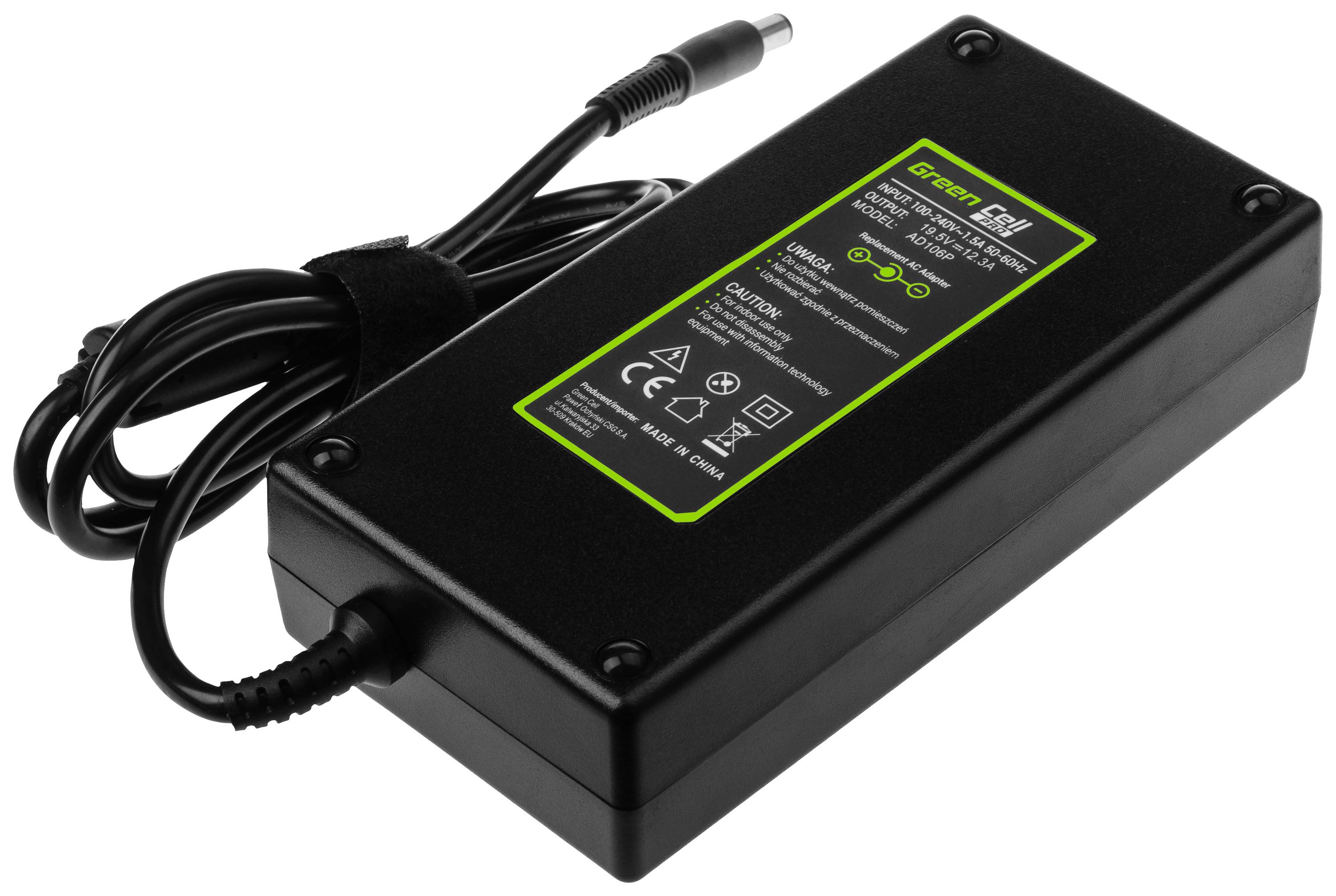 Green Cell GC-AD106P Notebook tápegység 240 W 19.5 V 12.3 A