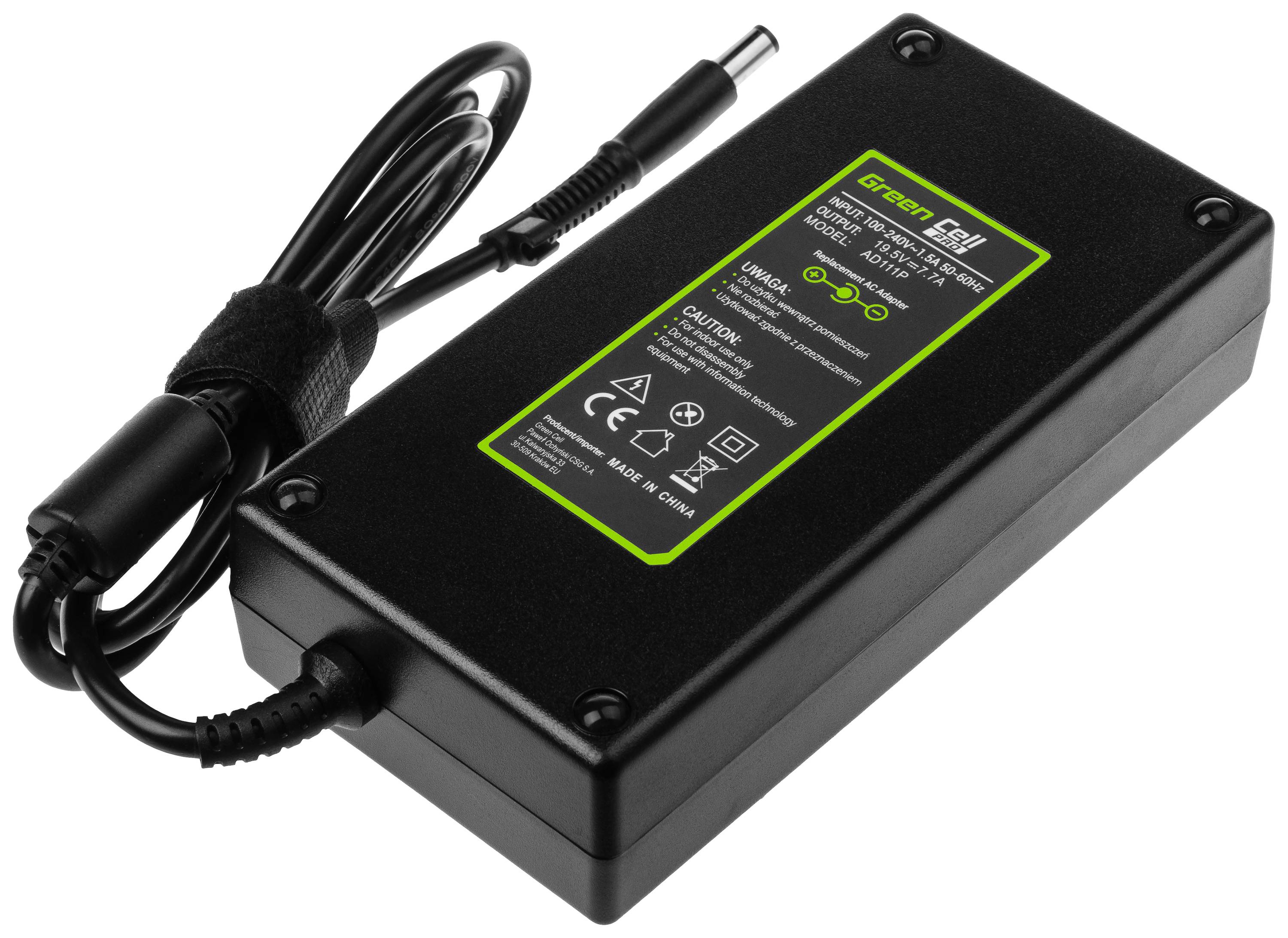 Green Cell GC-AD111P Notebook tápegység 150 W 19.5 V 7.7 A