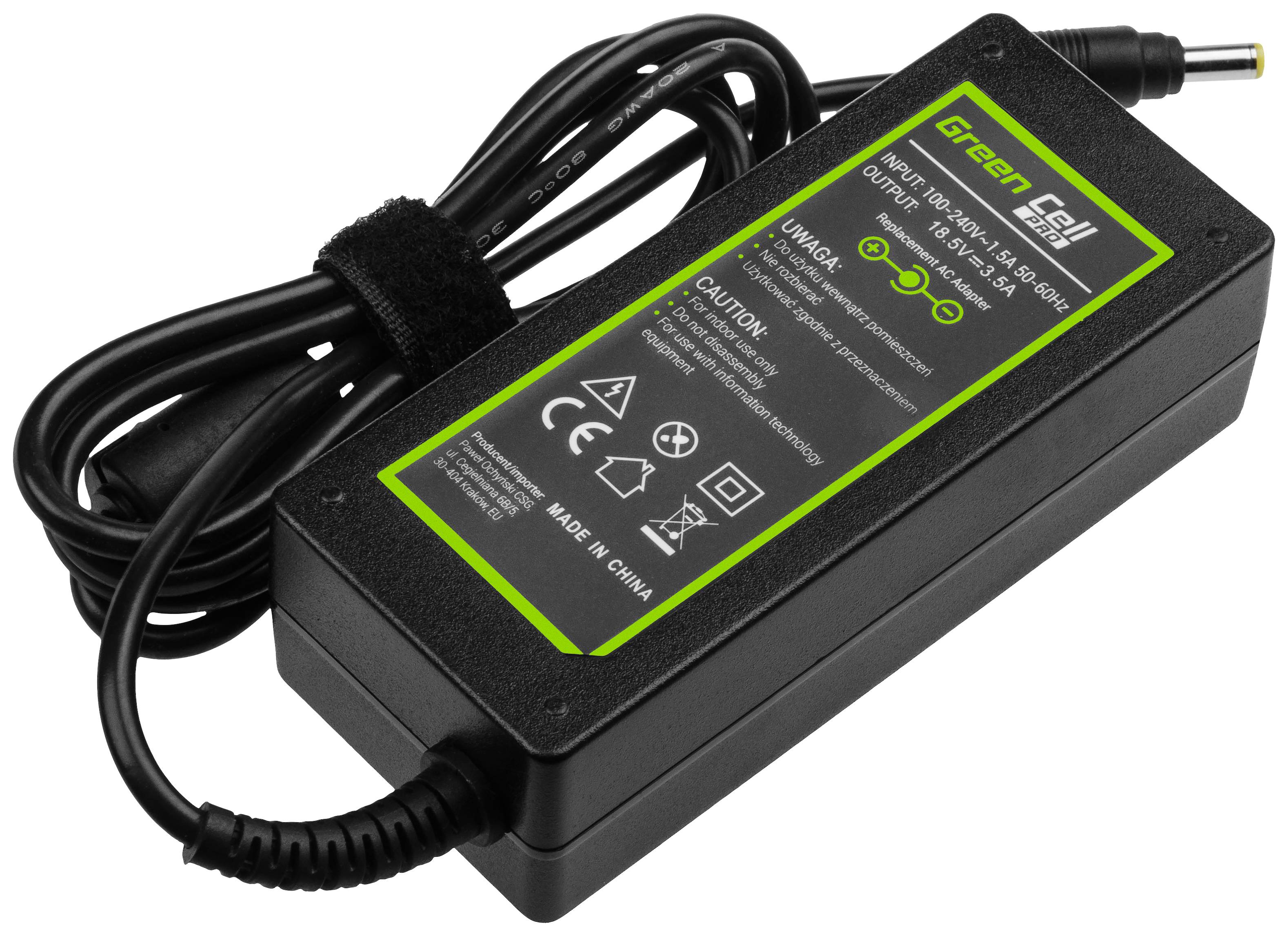 Green Cell GC-AD11P Notebook tápegység 65 W 18.5 V 3.5 A