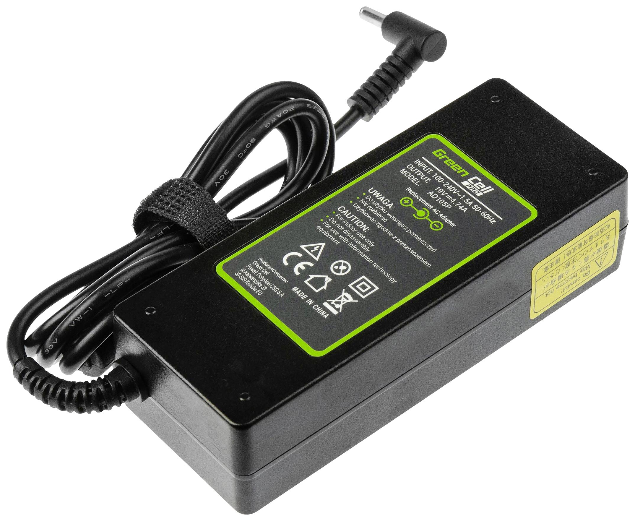 Green Cell GC-AD105P Notebook tápegység 90 W 19 V 4.74 A