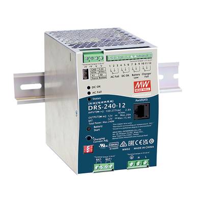 MW Mean Well DRS-240-12 Kalapsínes tápegység 12 V 20 A 240 W Kimenetek száma:1 x Tartalom, tartalmi egységek rendelésenk
