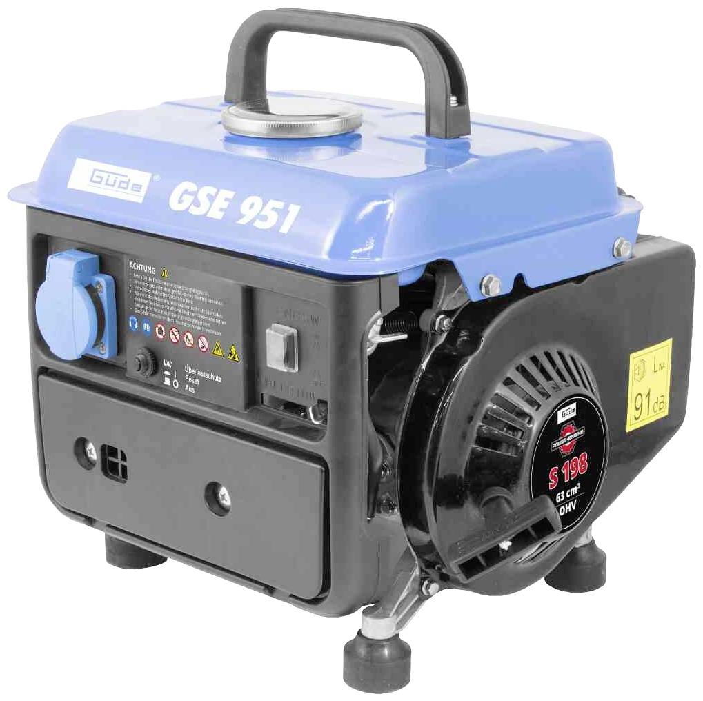 GÜDE GSE 951 2 tempi Generatore 1 kW 15.6 kg 650 W