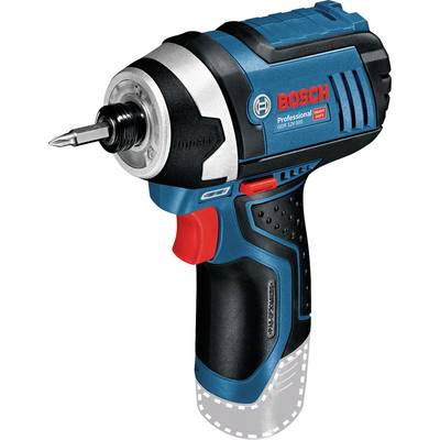Bosch akkumulátoros csavarozó, 'GDR 12V-105' típus, kompakt kialakítású, ergonomikus markolattal, kék és fekete színben, házi és professzionális felhasználásra.