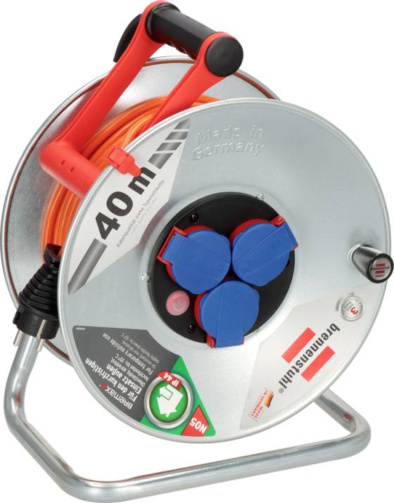 Brennenstuhl 1198750 Avvolgicavo 40 m Arancione Spina schuko