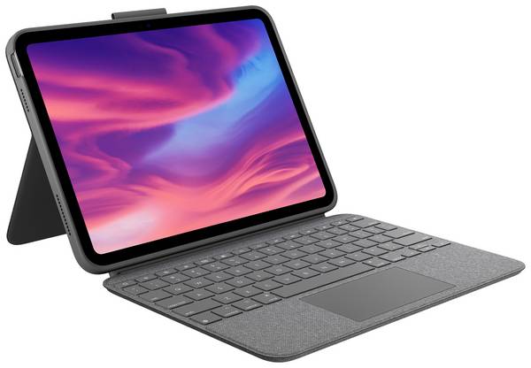 Logitech Combo Touch Tablet tok Apple iPad 10.9" (Gen.10, 2022), iPad 10.9" (A16, 2025) 27,7 cm (10,9") Book Cover Fekete