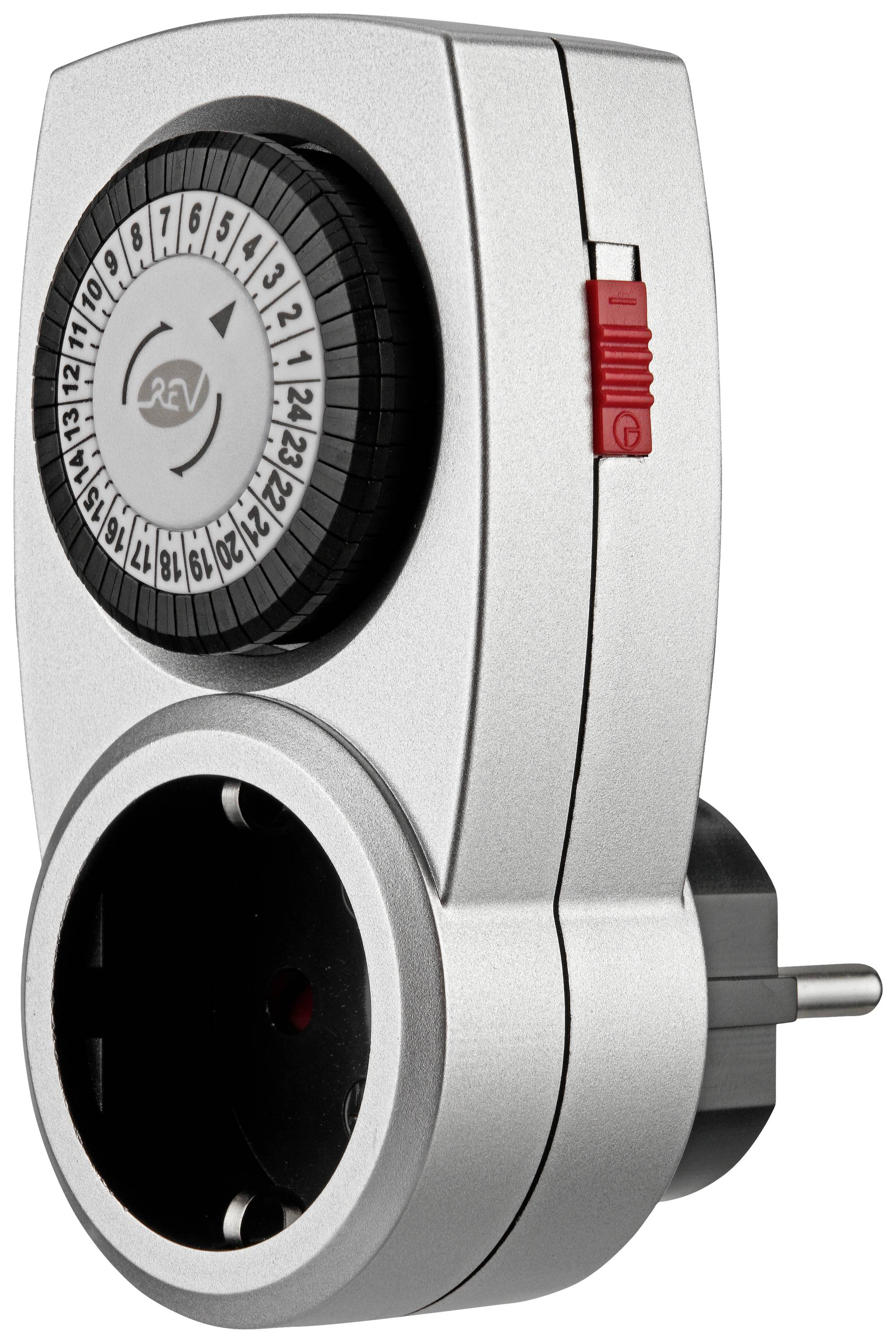 REV 0025200703 Temporizzatore analogico Giornaliero 3680 W Programma acceso/spento