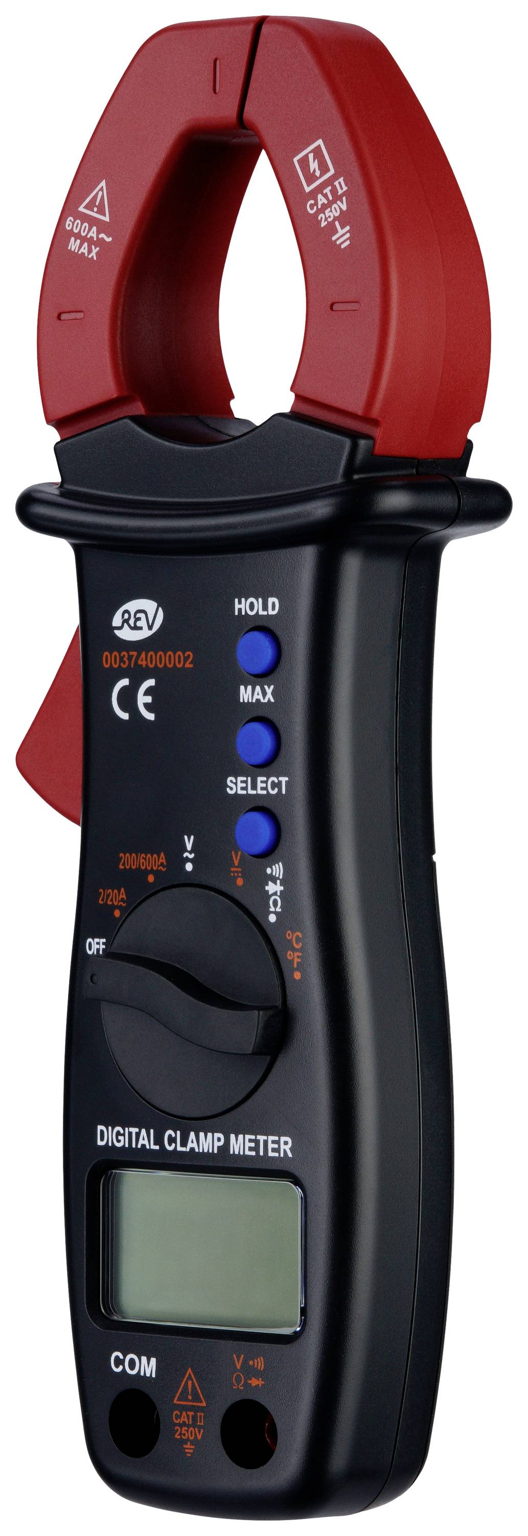 REV Digital Lakatfogó digitális CAT II 250 V Kijelző (digitek): 1999