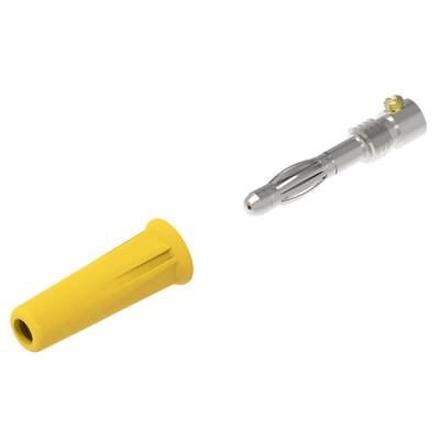 Electro PJP 1060-C-CD1-J Banándugó Dugó, egyenes Tű átmérő: 4 mm Sárga 1 db