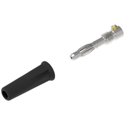 Electro PJP 1060-C-CD1-N Banándugó Dugó, egyenes Tű átmérő: 4 mm Fekete 1 db