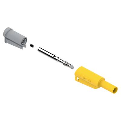 Electro PJP 1066-CD1-J Labor csatlakozódugó Dugó, egyenes Tű átmérő: 4 mm Sárga 1 db