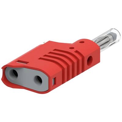 Electro PJP 1089-CD1-R Banándugó Dugó, egyenes Tű átmérő: 4 mm Piros 1 db