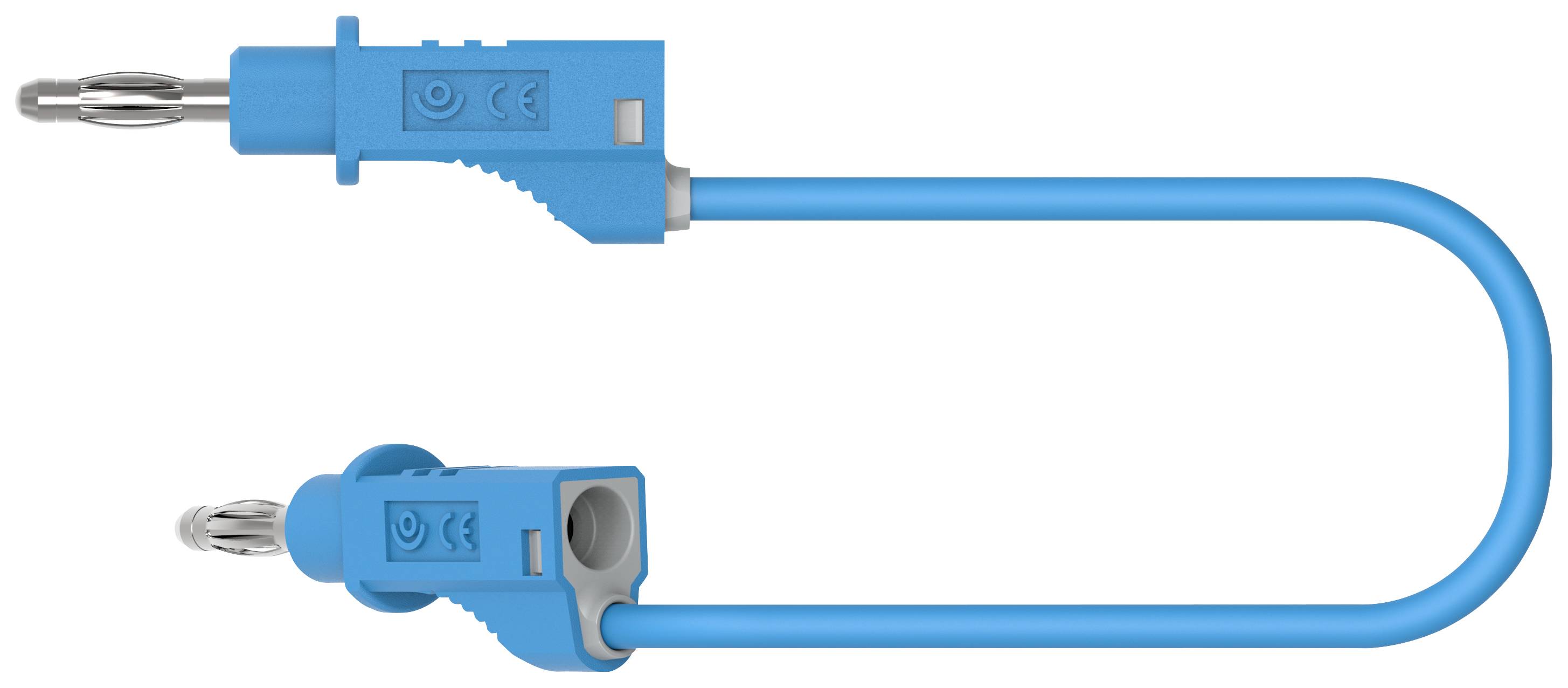 Electro PJP 2117-CD1-50Bl Mérővezeték Banándugó Banándugó 50 cm Kék 1 db