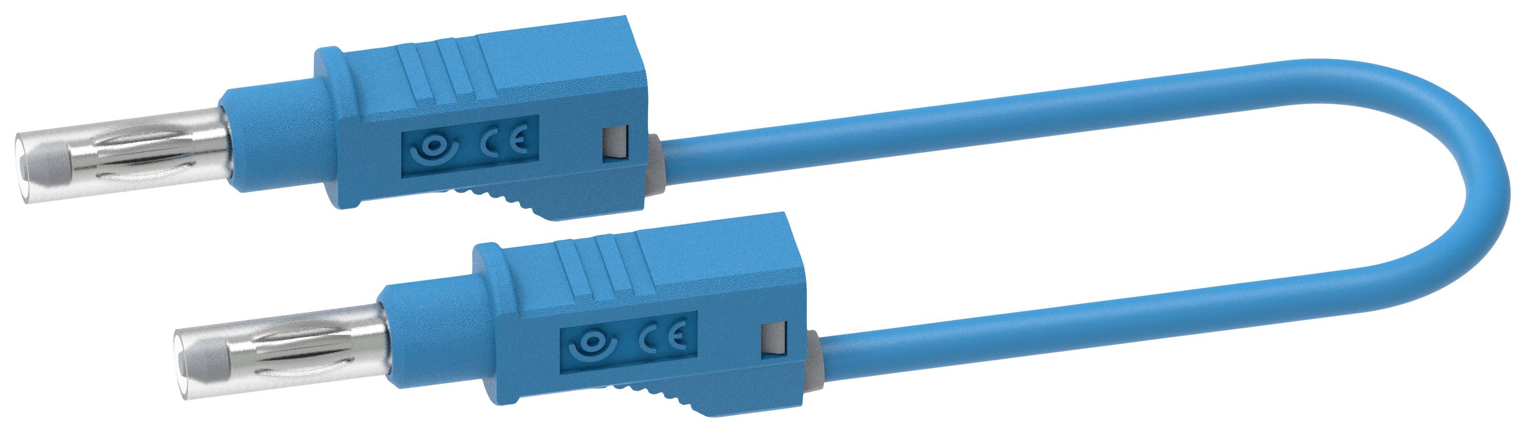Electro PJP 2217/600V-CD1-50Bl Mérővezeték Banándugó Banándugó 0.50 m Kék 1 db