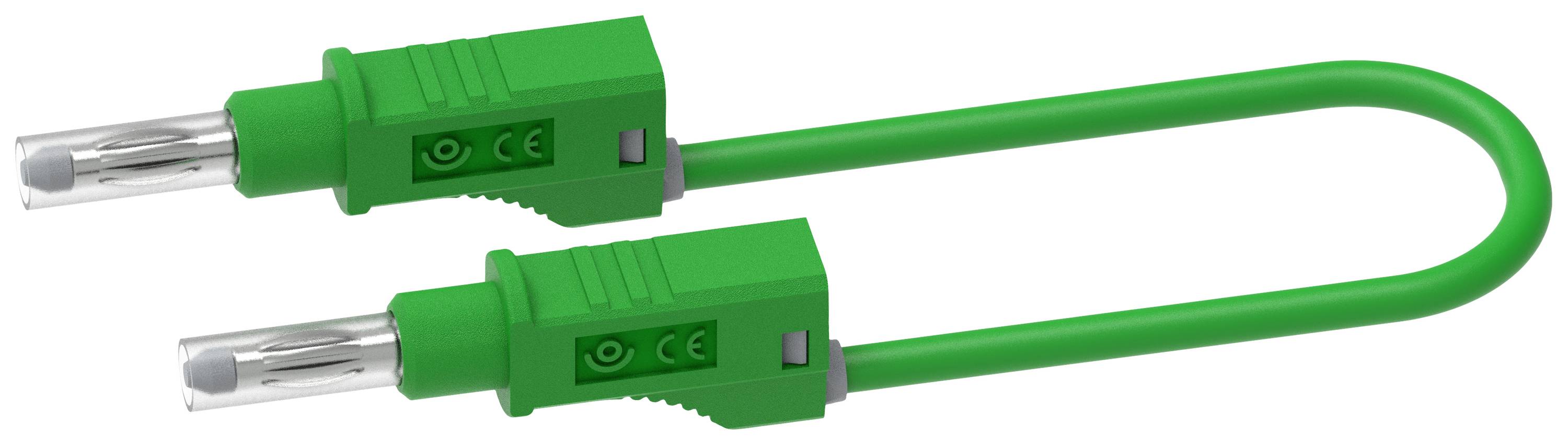 Electro PJP 2217/600V-CD1-50V Mérővezeték Banándugó Banándugó 0.50 m Zöld 1 db